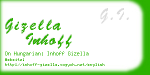 gizella inhoff business card